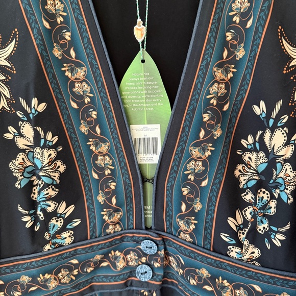 NWT Farm Rio Blossom Tapestry Black Dress - Size Medium - Picture 7 of 16